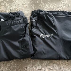 Carrington College scrubs 1 set gray